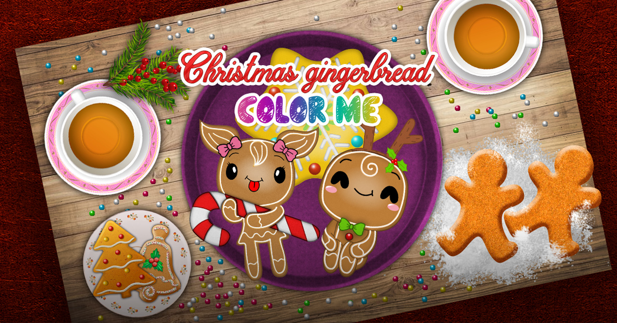 Image Christmas Gingerbread - Color Me