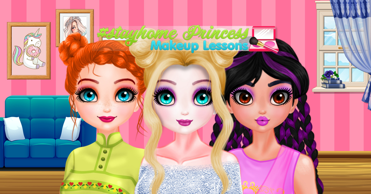 Image #StayHome Princess Makeup Lessons
